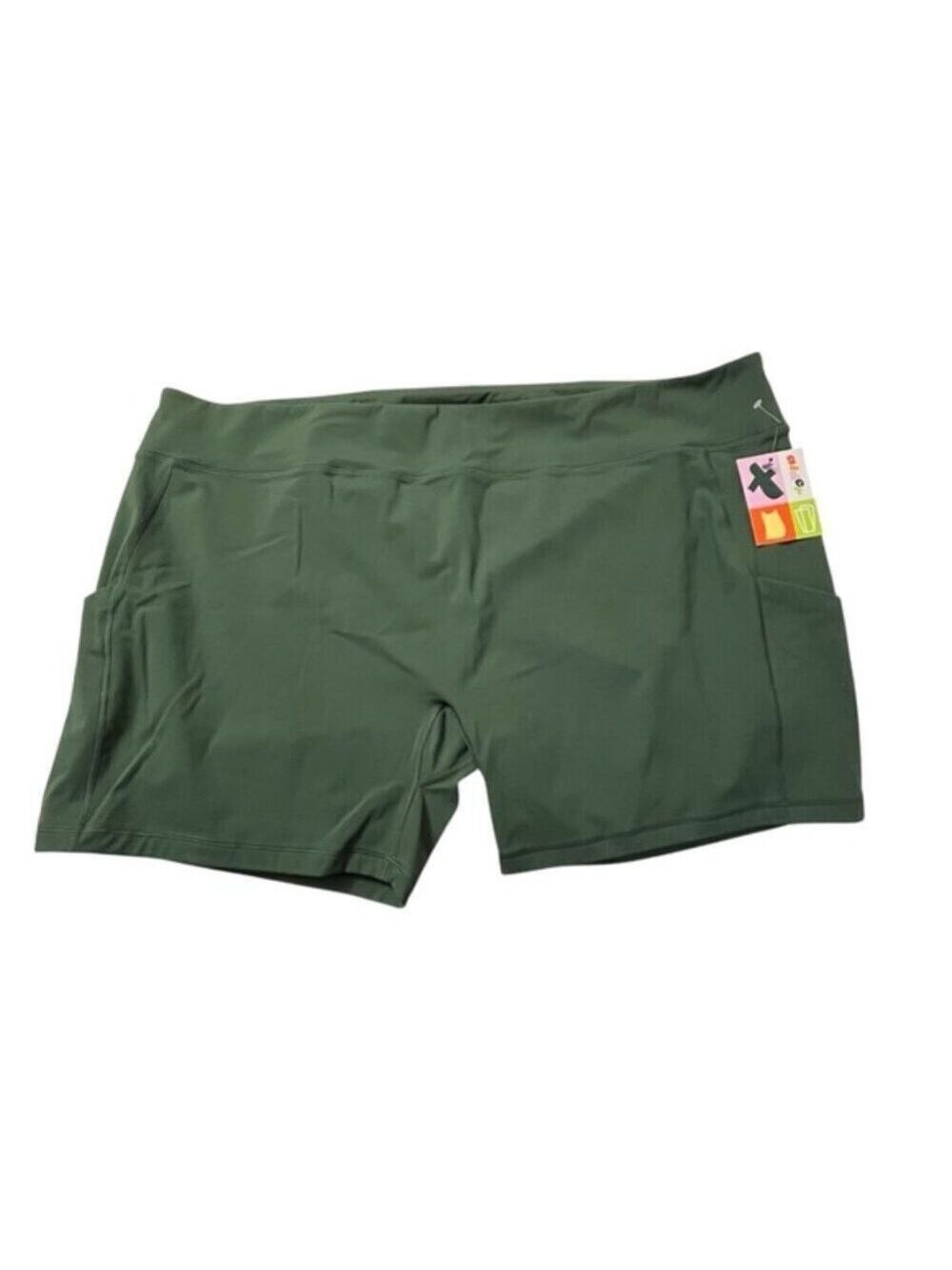 Alder Apparel Bike Shorts Green Plus Size 6X 32 34